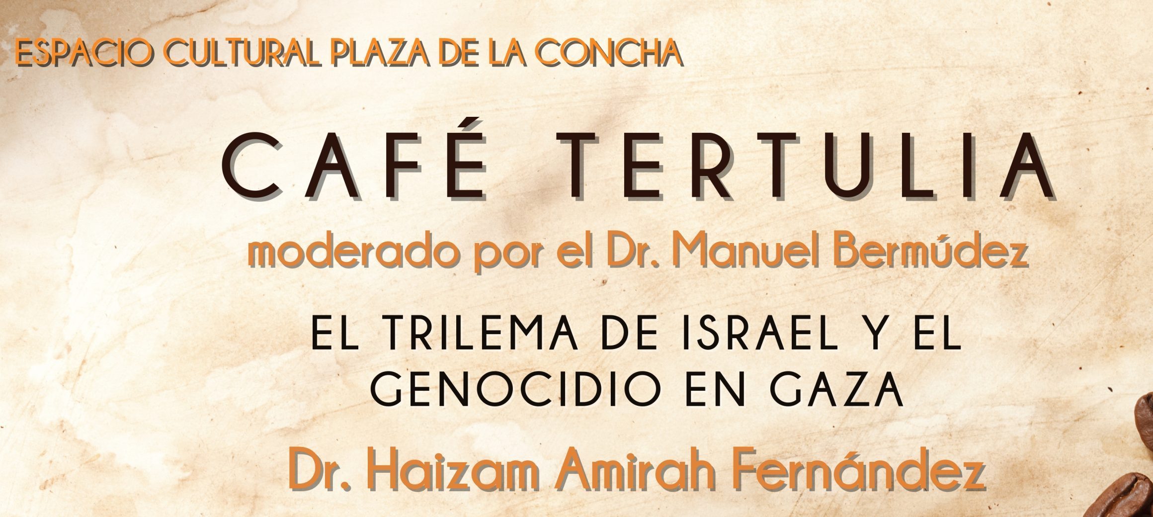 Café Tertulia - Espacio Cultural Plaza de la Concha Haizam Amirah Fernández, director ejecutivo del CEARC