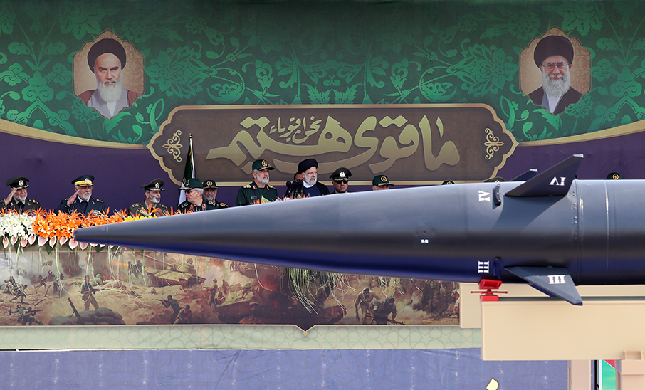 Desfile militar en Teherán, el 22 de septiembre de 2023. EFE/EPA/ABEDIN TAHERKENAREH