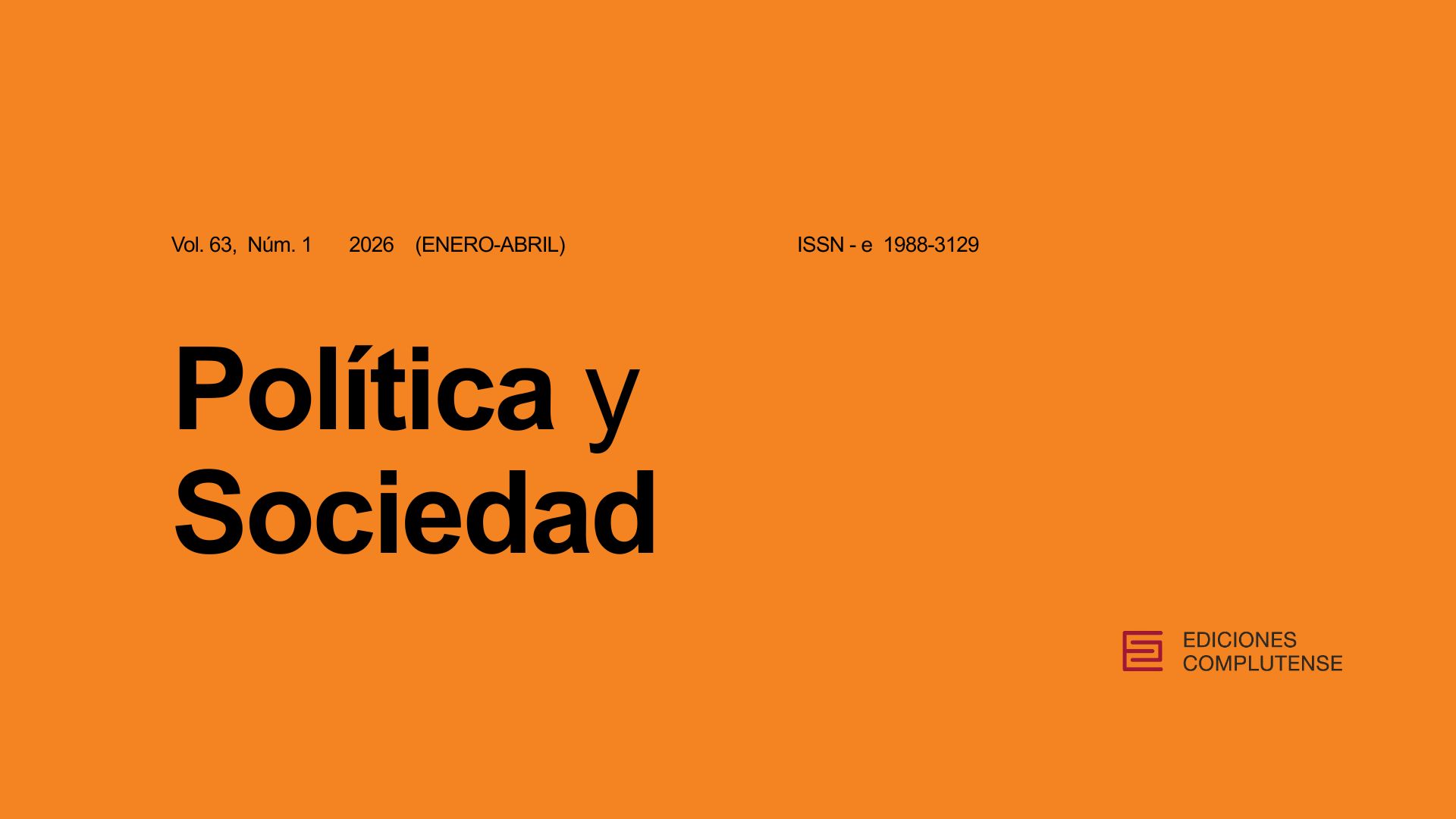 Vol. 63 Núm. 1 (2026): Monográfico: Palestina después de la destrucción de Gaza